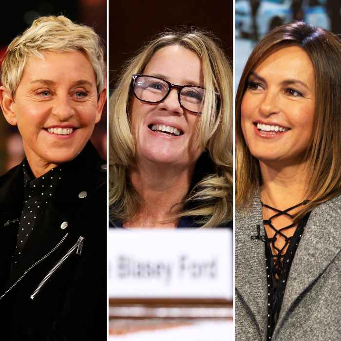 Ellen DeGeneres, Mariska Hargitay and Dr. Christine Blasey Ford