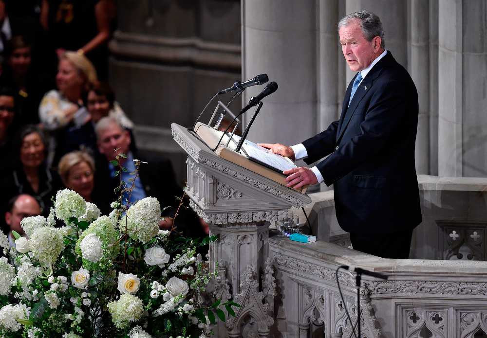 George W. Bush, US Senator John McCain, Memorial, Funeral