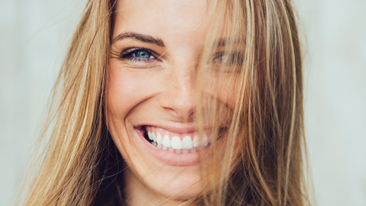 woman smiling