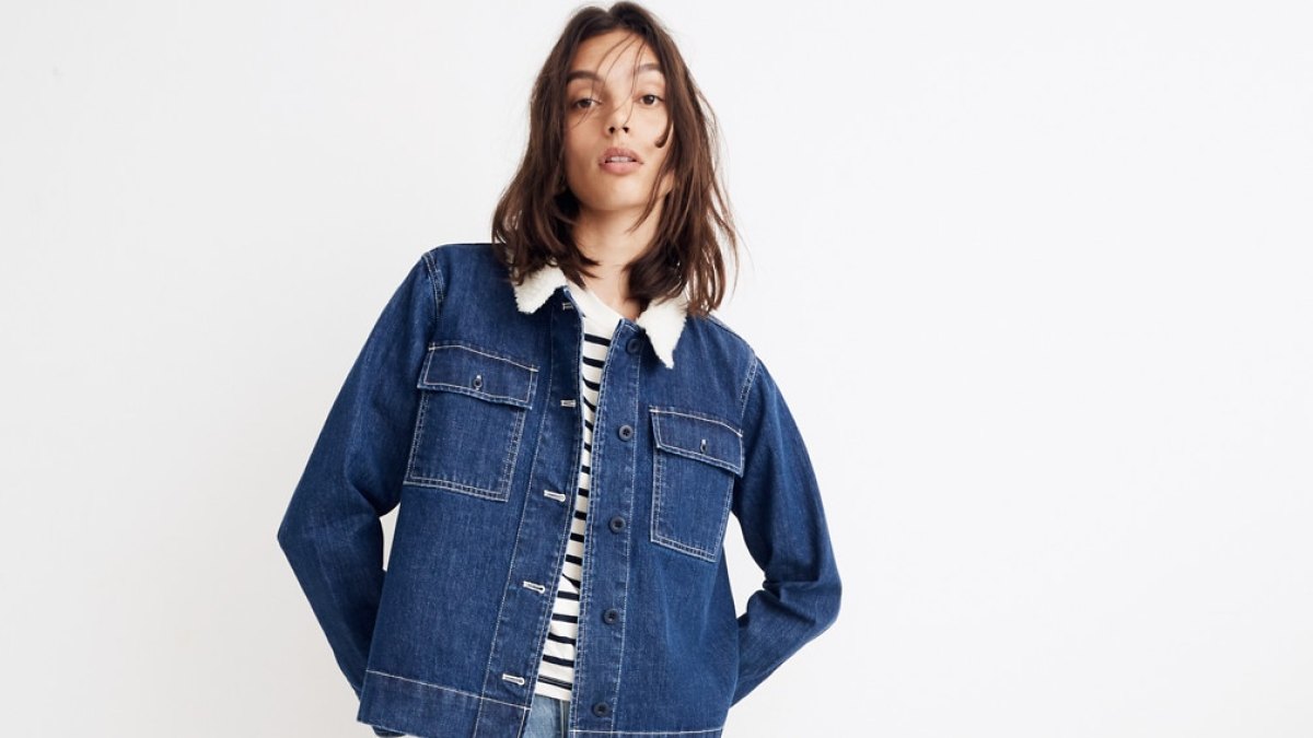 denim sherpa jacket