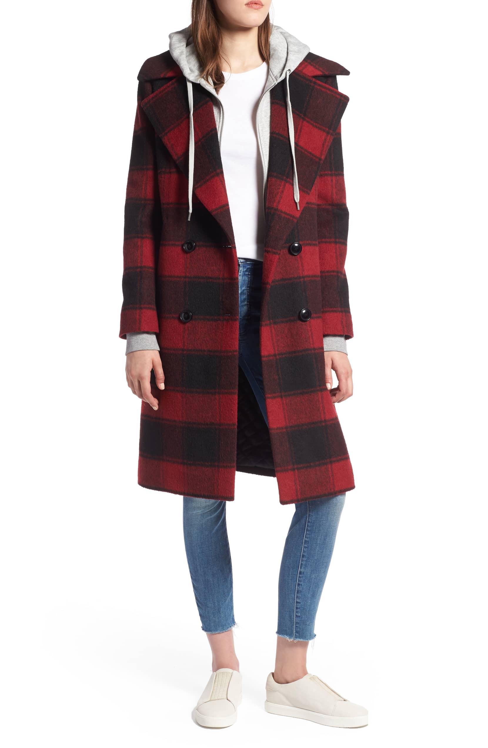 Shop This Pretty Plaid Coat From Kendall and Kylie Jenner's Clothing Line