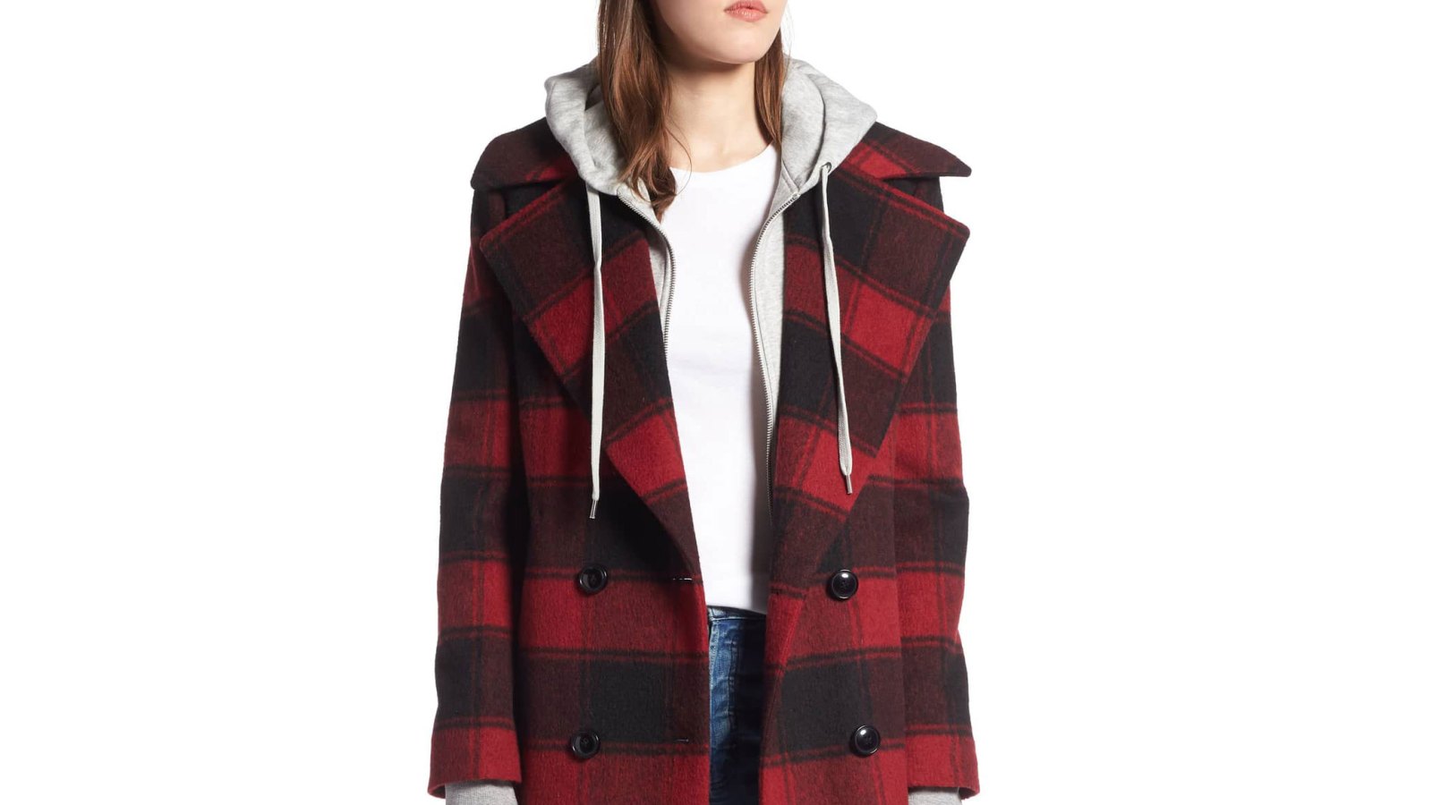 _Kendall-+Kylie-Double-Breasted-Plaid-Wool-Blend-Coat