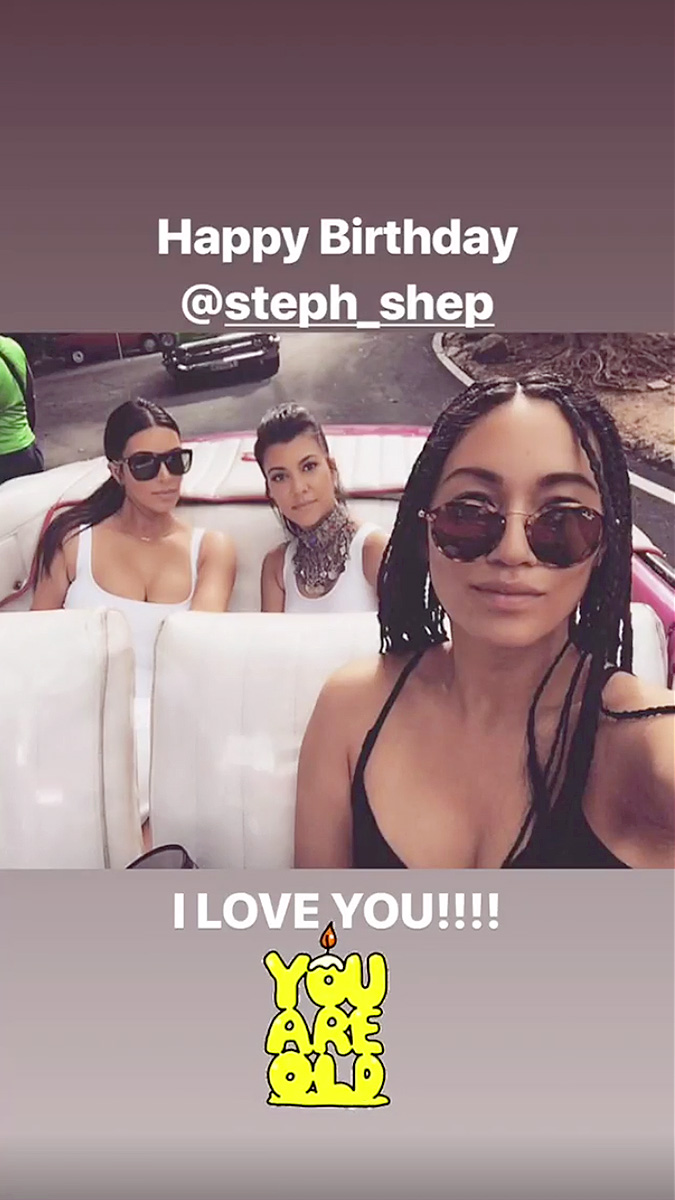 Kim Kardashian West, Stephanie Shepherd, Birthday, Instagram