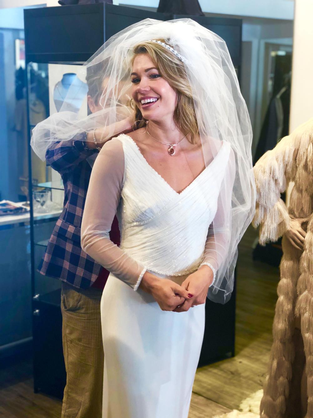 BIP&rsquo;s Krystal Nielson Tries on Wedding Dress After Chris Randone Engagement