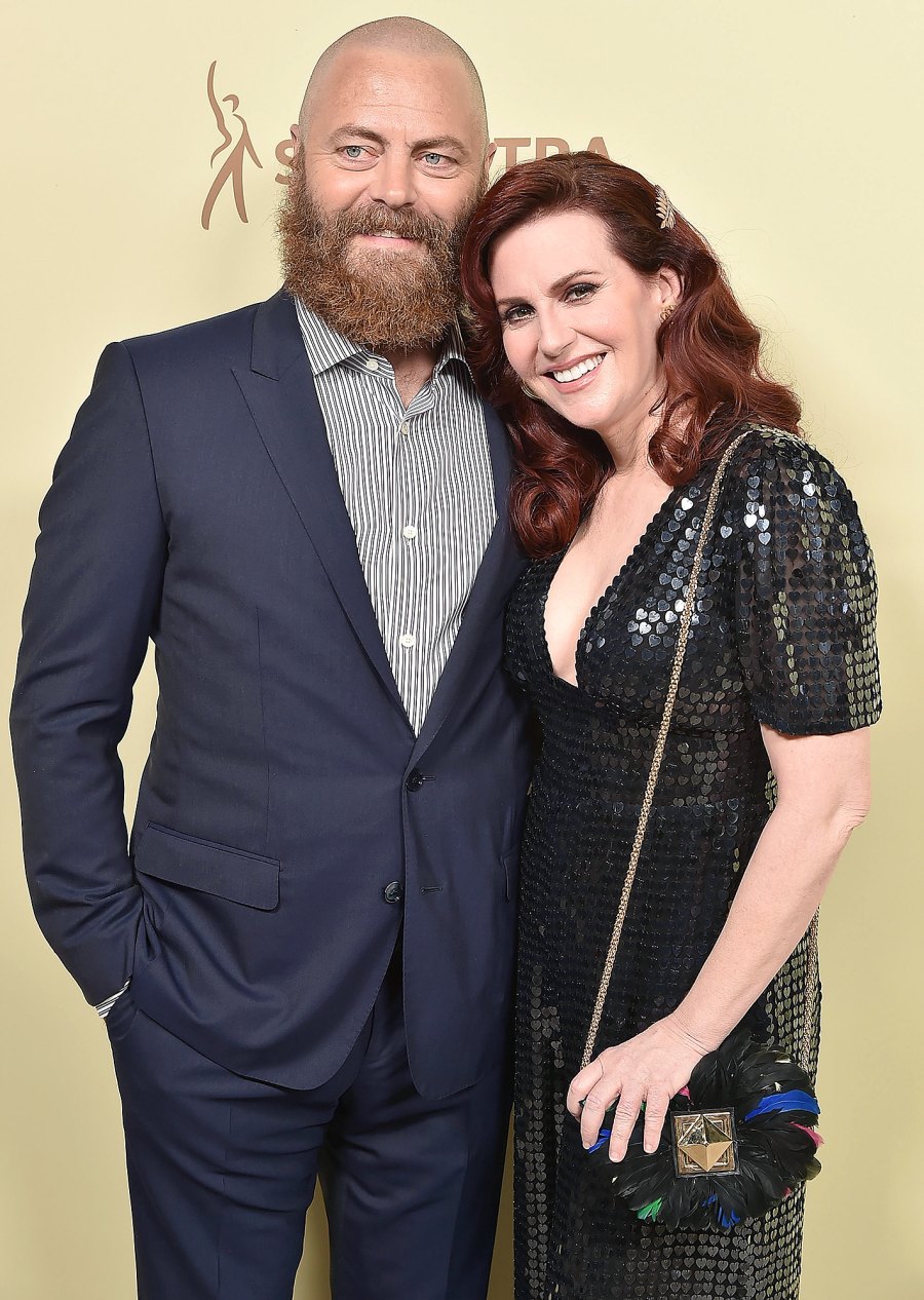 Nick Offerman, Megan Mullally, Pre-Emmy Party