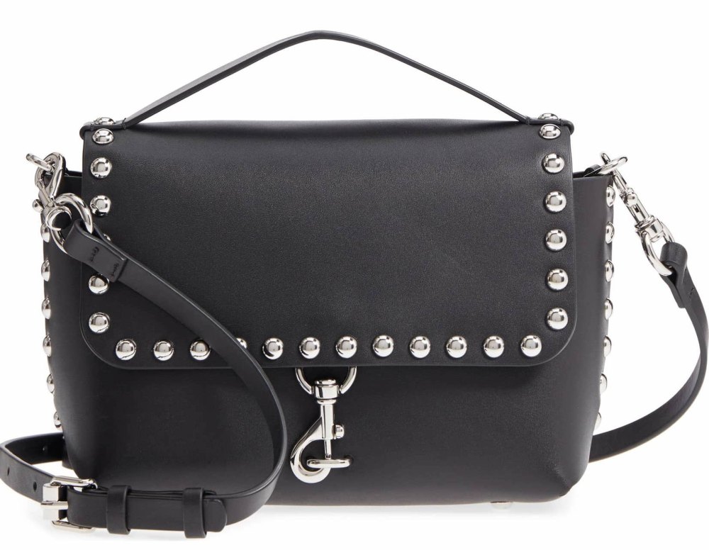 Rebecca Minkoff Blythe Medium Studded Leather Crossbody Bag