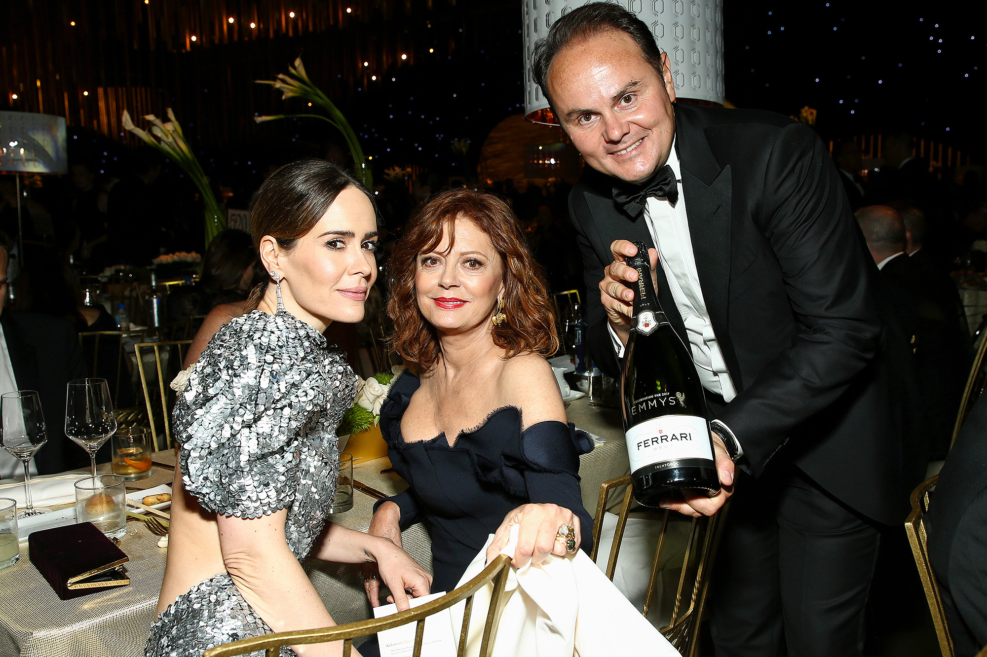 Susan Sarandon, Sarah Paulson, Matteo Lunelli, Emmys, Drinks