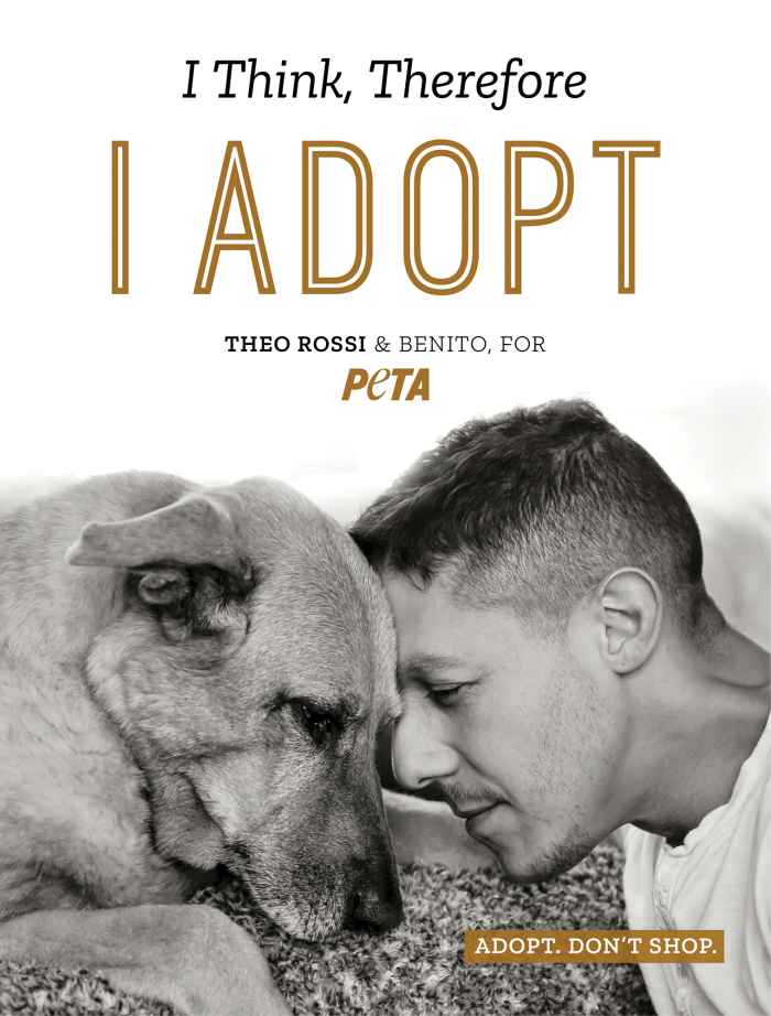 Theo Rossi Teams Up With PETA to Encourage Pet Adoption