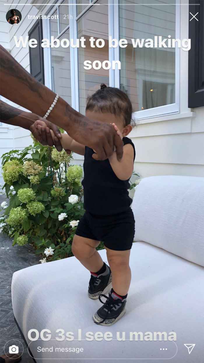 Travis Scott Says He and Kylie Jenners Daughter Stormi Is 'About to Be Walking Soon'