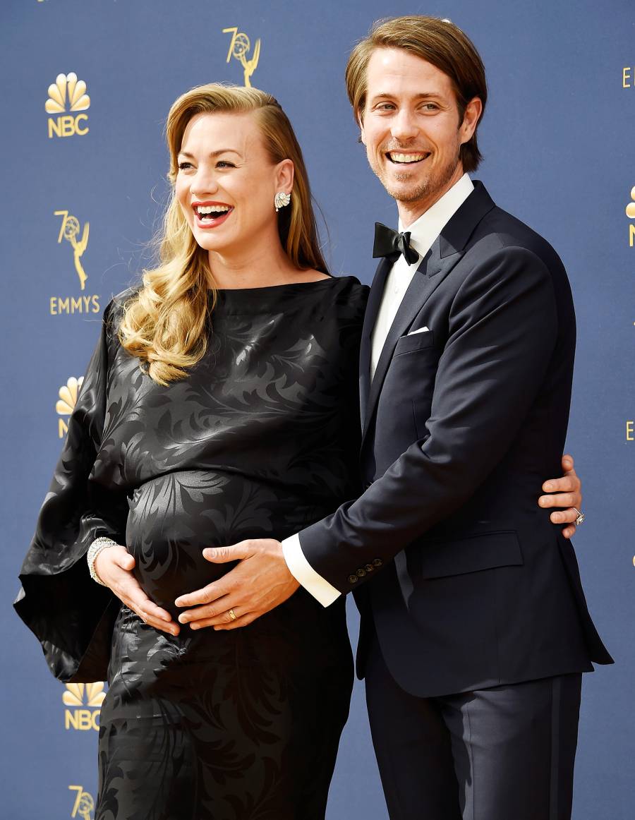 Yvonne Strahovski Tim Loden Emmys 2018 PDA