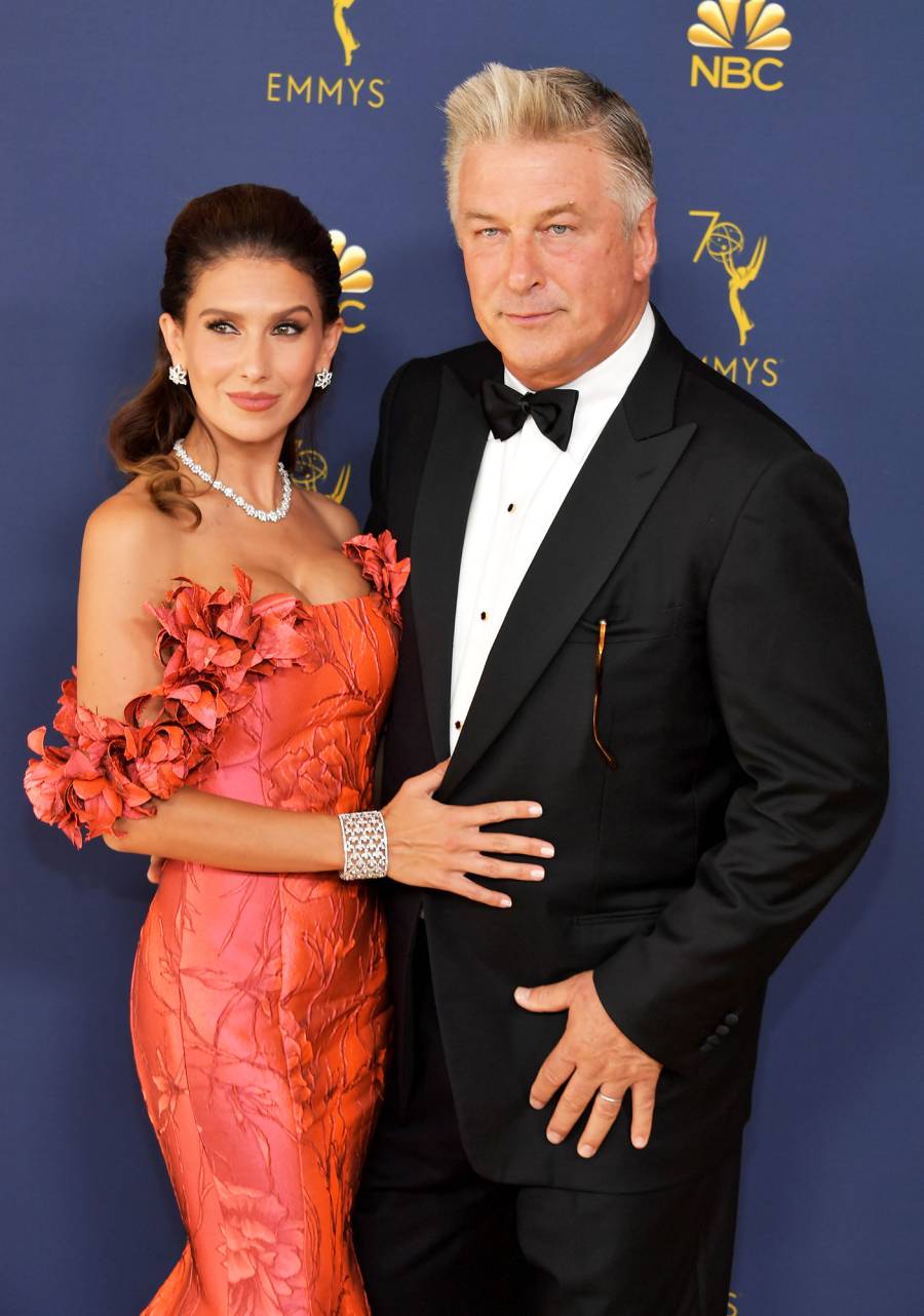 Hilaria Baldwin (L) and Alec Baldwin