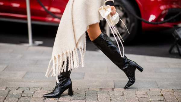 black knee high boots