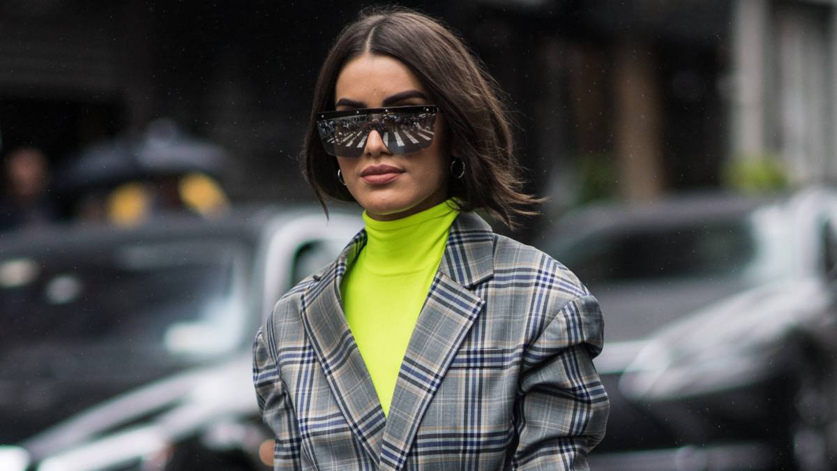 plaid blazer jacket
