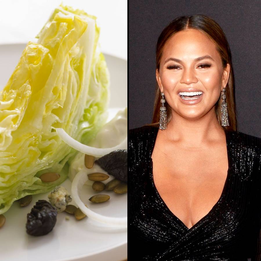 Chrissy Teigen and wedge salad