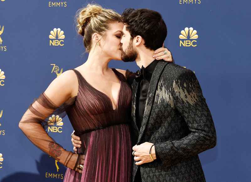 Mia Swier Darren Criss Emmys 2018 PDA