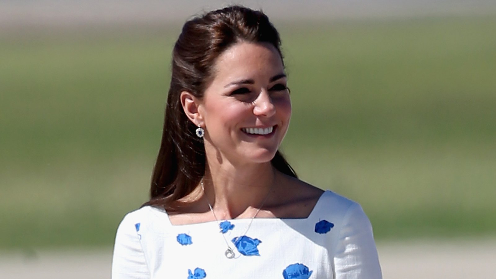duchess kate lk bennett white and blue floral dress