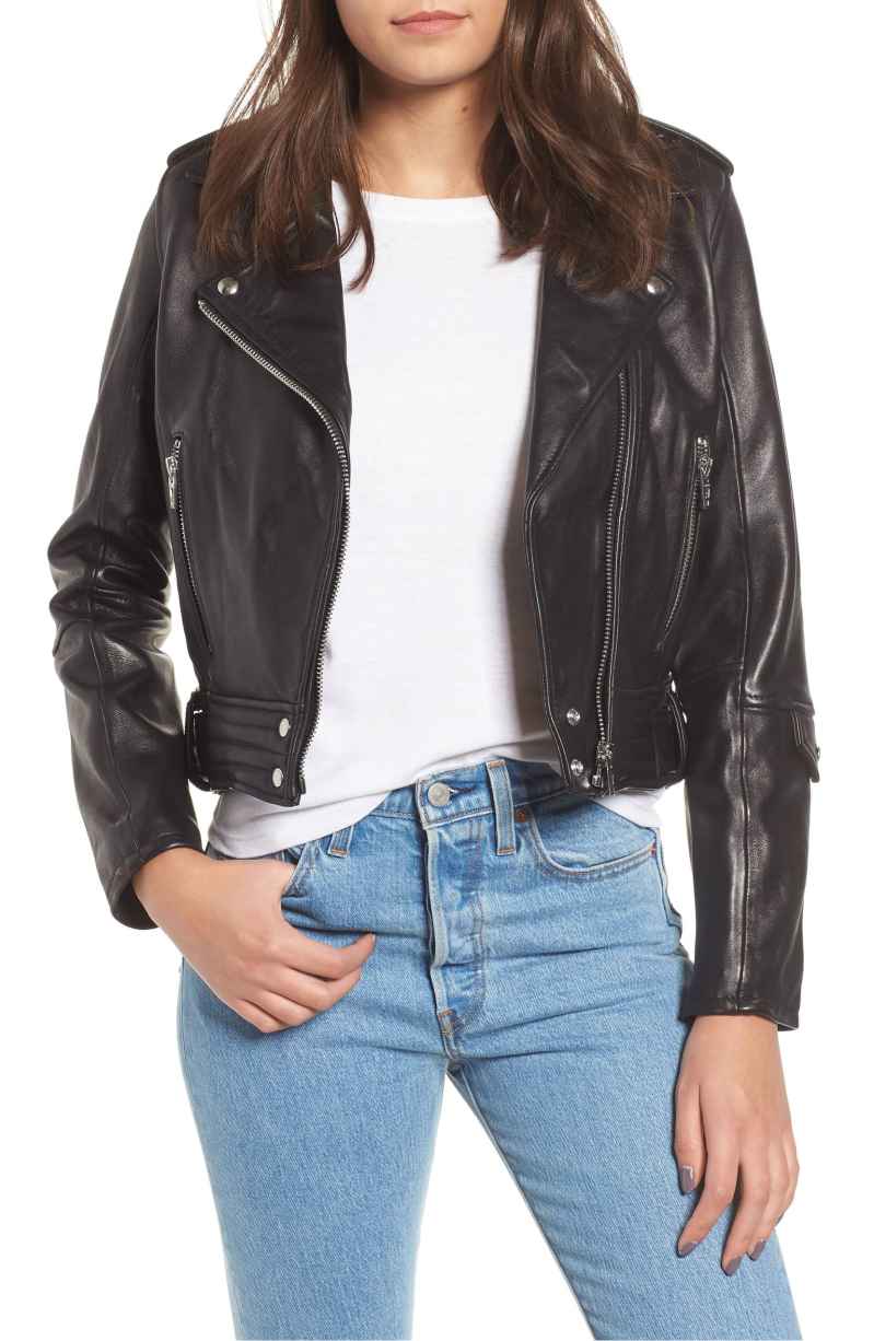 BlankNYC Real Leather Moto Jacket