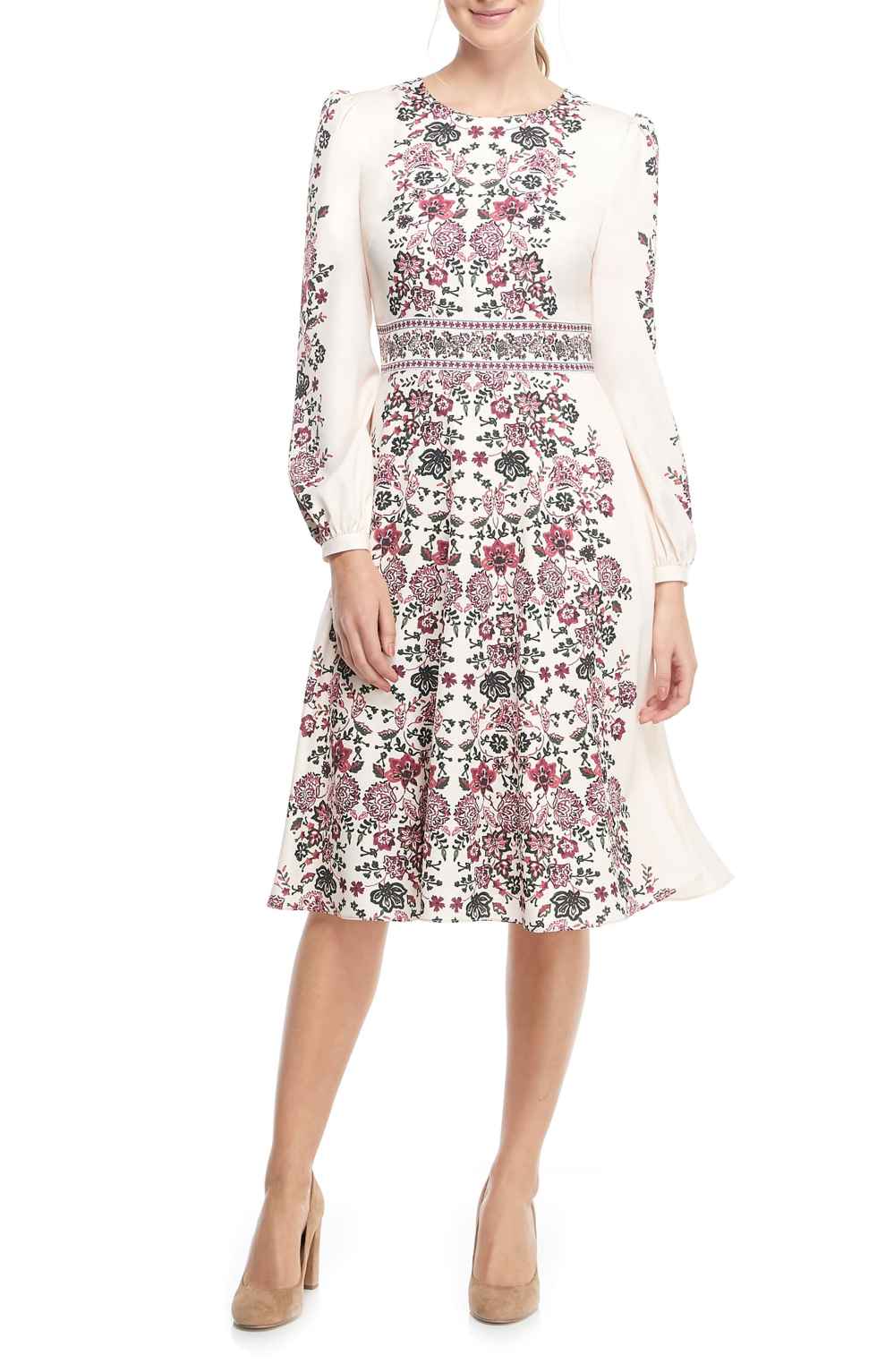 gal meets glam floral frock dress long sleeve fall