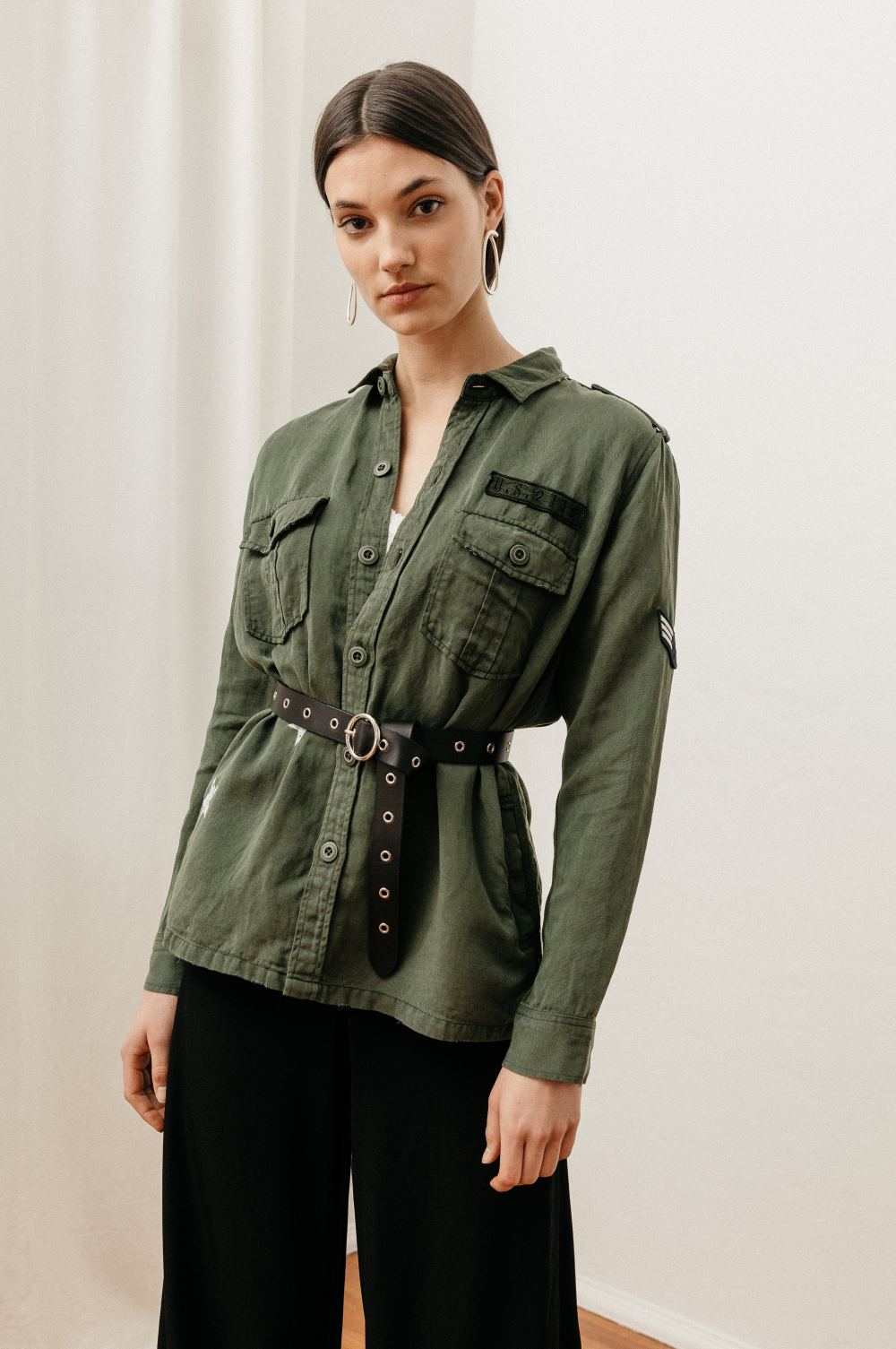 green military jacket for women