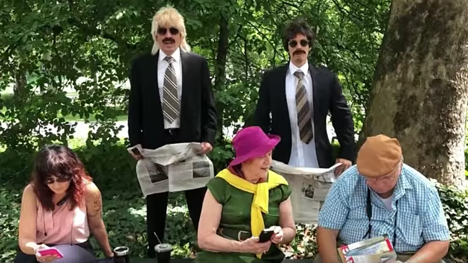 Justin Bieber and Jimmy Fallon Go Unnoticed While Dancing in Disguises in Central Park