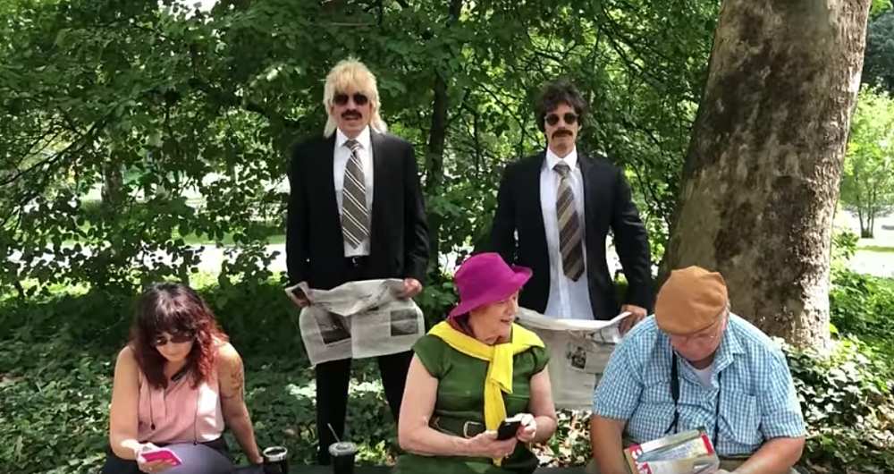 Justin Bieber and Jimmy Fallon Go Unnoticed While Dancing in Disguises in Central Park