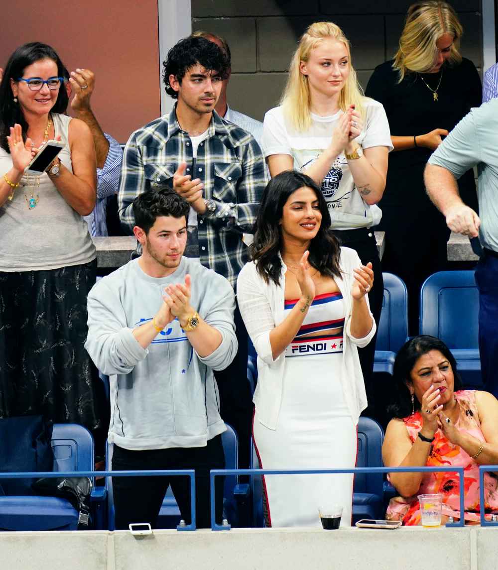 Joe and Nick Jonas Took Their&nbsp;Fianc&eacute;es Sophie Turner&nbsp;and Priyanka Chopra&nbsp;on a Stylish&nbsp;Double Date&nbsp;