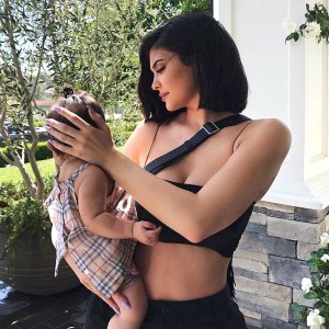 Kylie Jenner and daughter Stormi sulber party