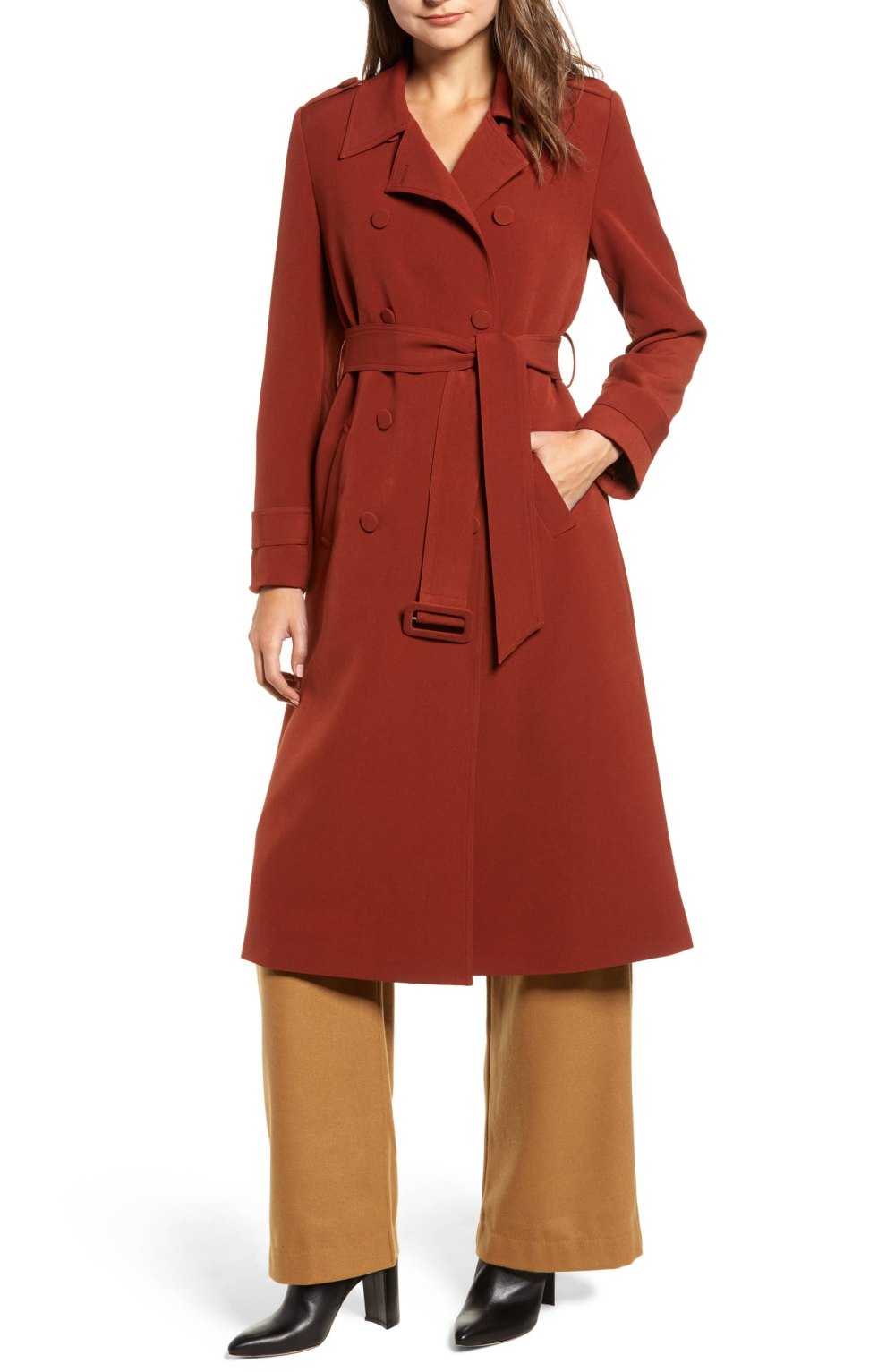 rust trench nordstrom chriselle lim