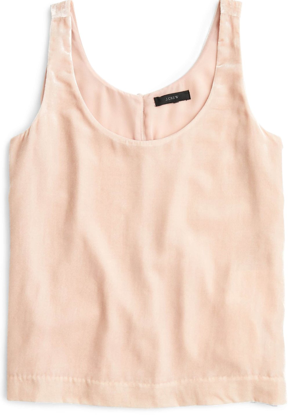 soft pink velvet tank top