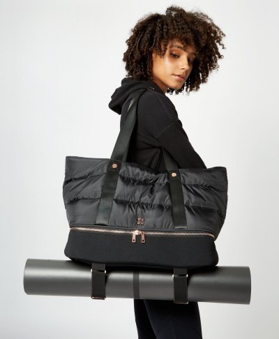 Carry Your Workout Essentials and Yoga Mat With This Luxe Gym Bag ...