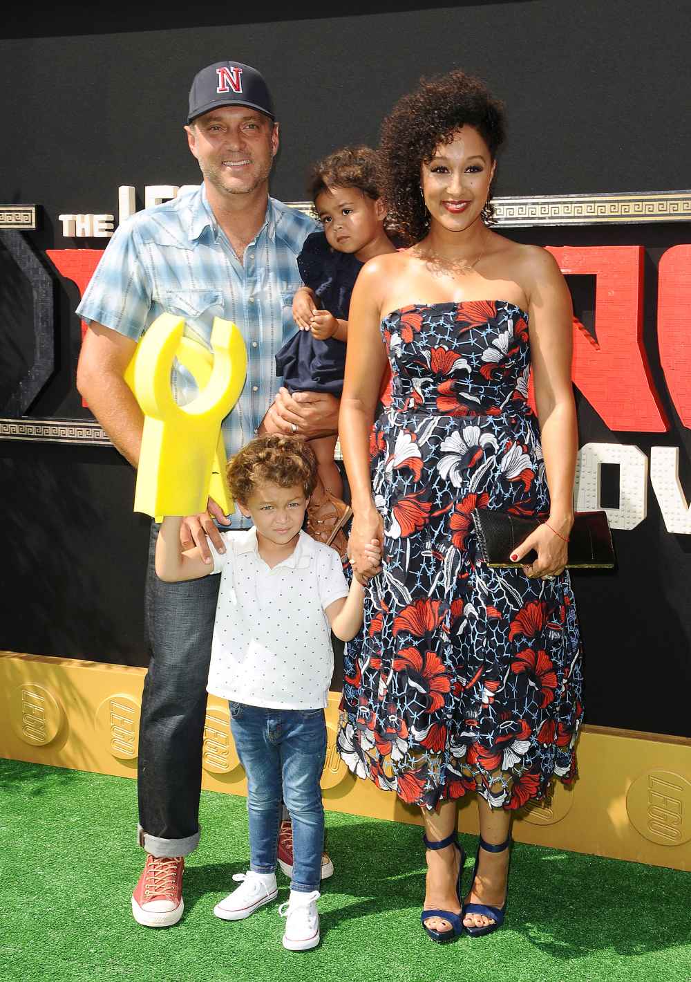 Adam Housley, Tamera Mowry, Aden John Tanner Housley and Ariah Talea Housley