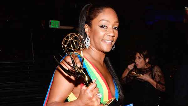 Tiffany Haddish Week old Trophy Engraved Emmys 2018