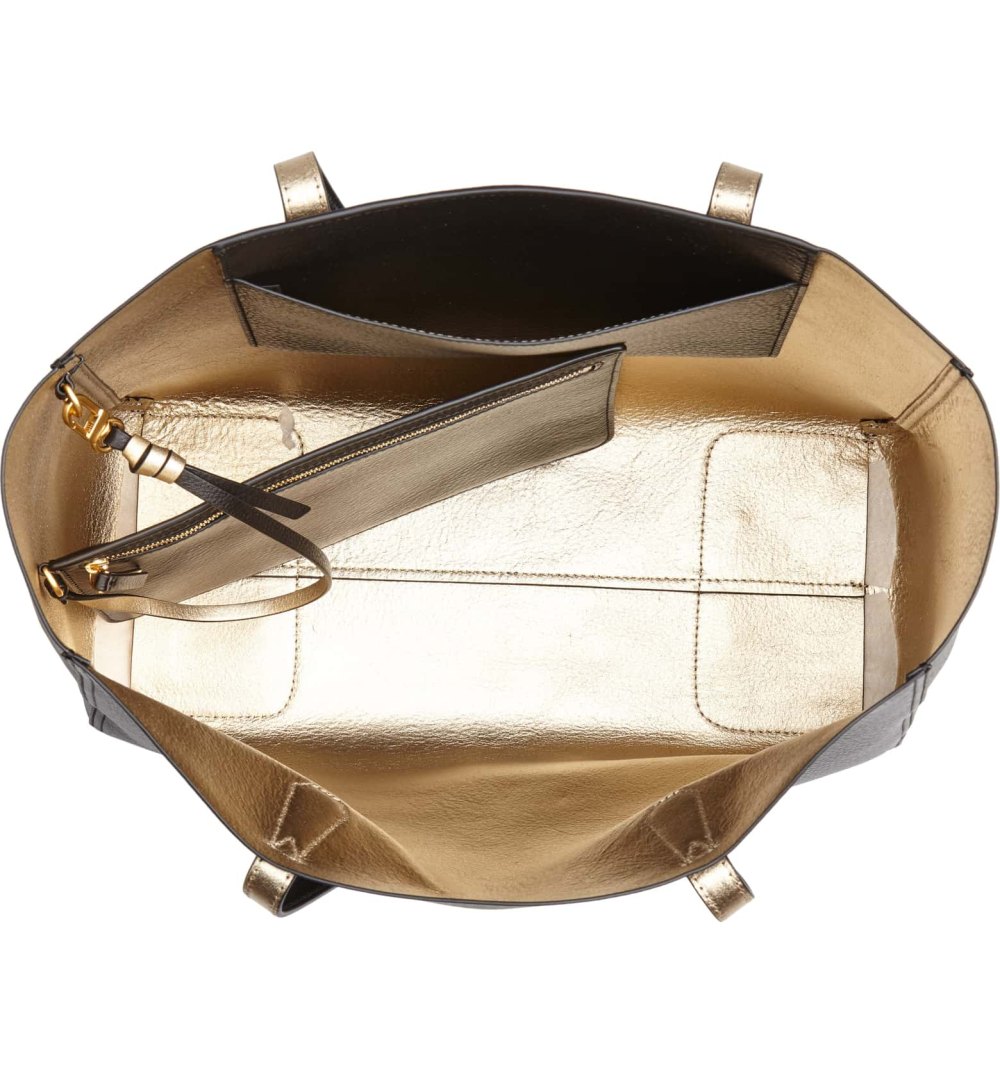 tory burch leather tote bag