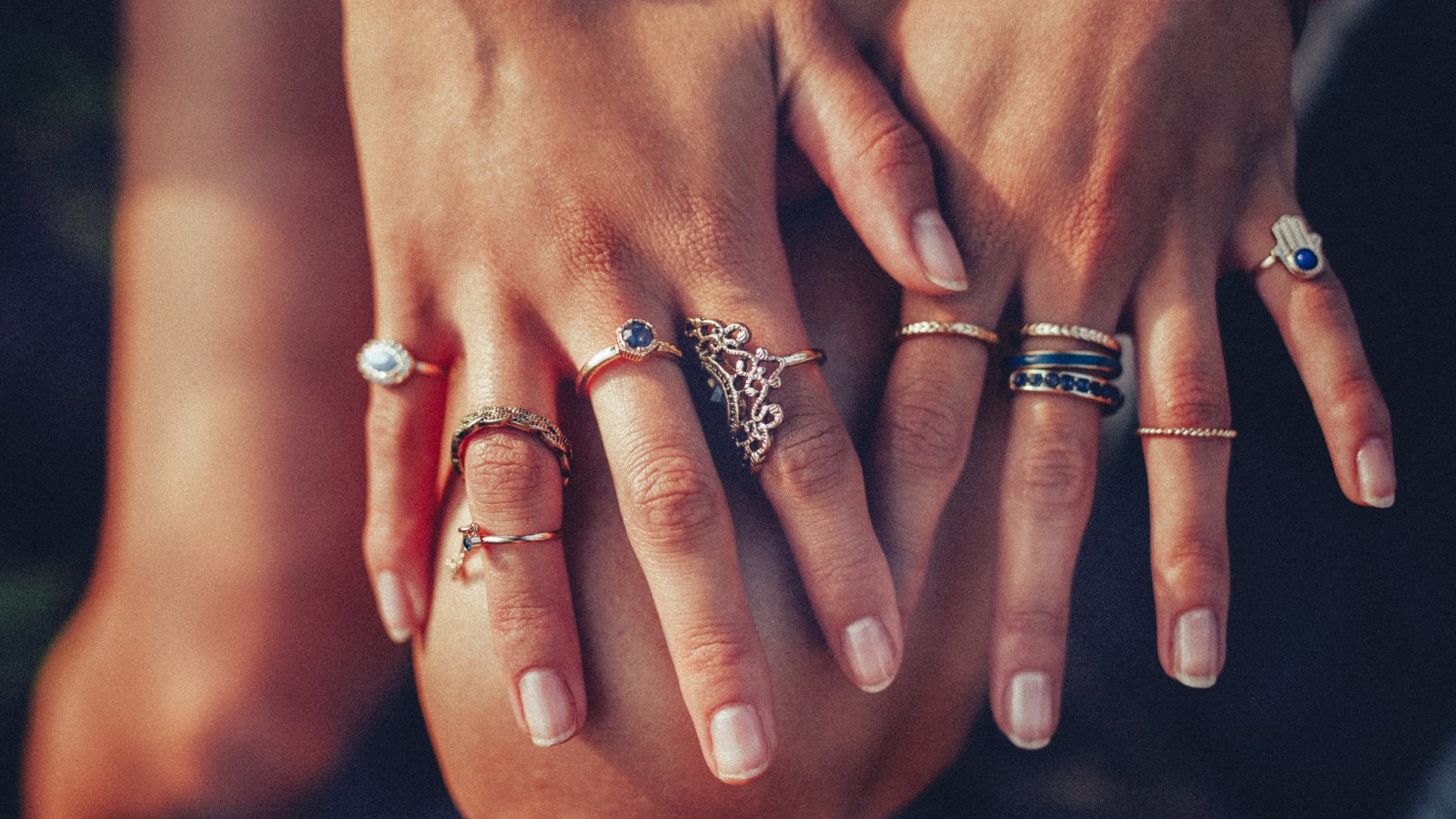 woman with rings