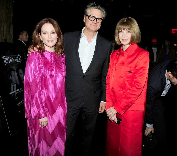 Julianne Moore, Colin Firth and Anna Wintour