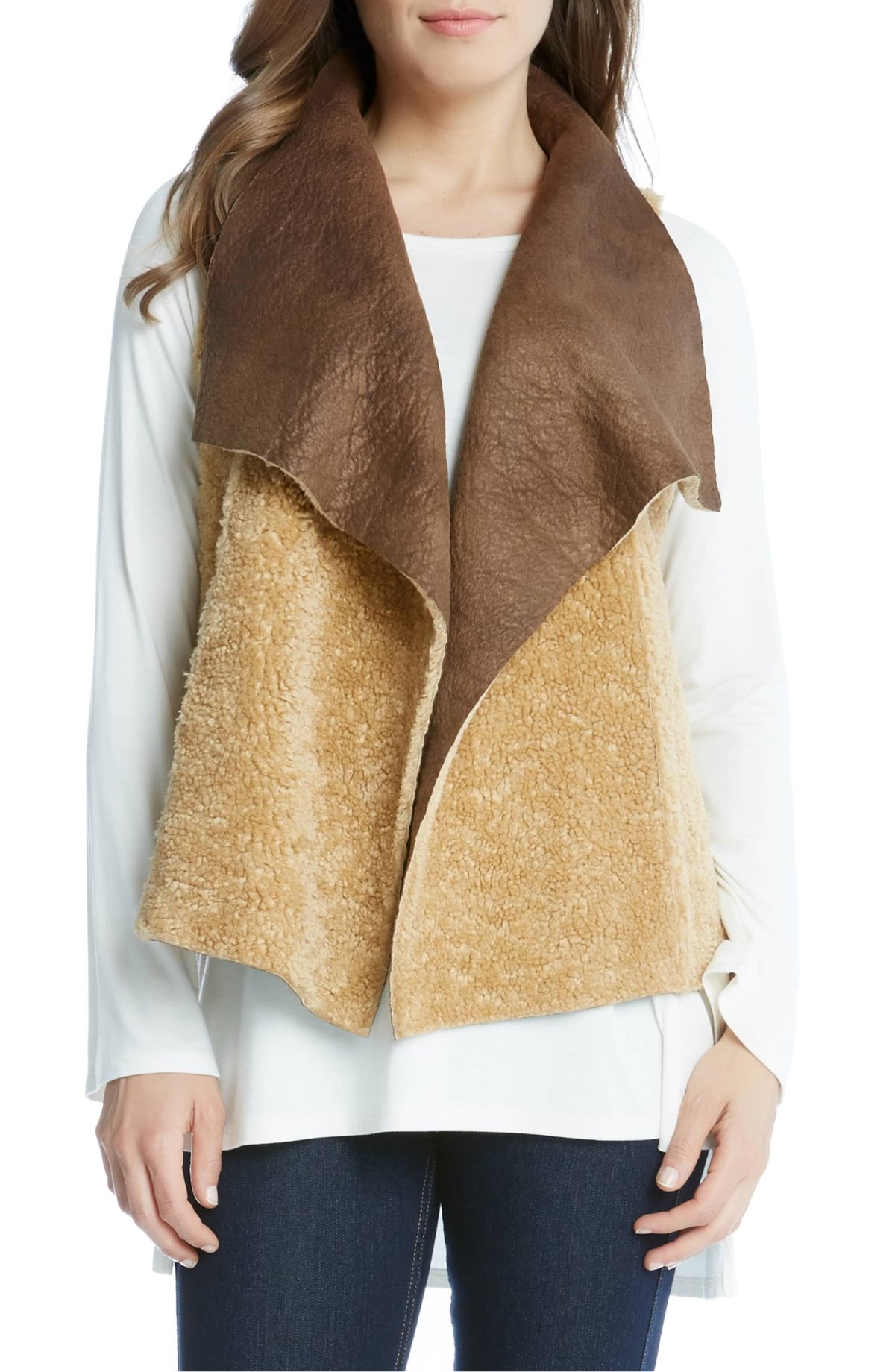 Shop This Reversible Faux Shearling Vest for Two Fall Looks | UsWeekly