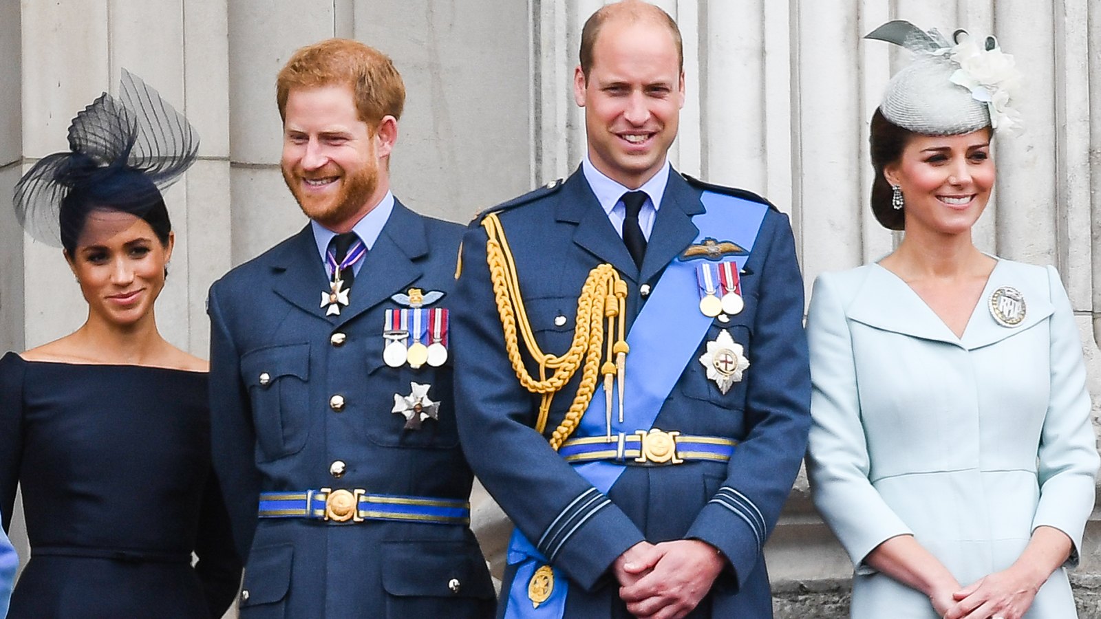 Prince William and Kate Prince Harry and Duchess Meghan Excited