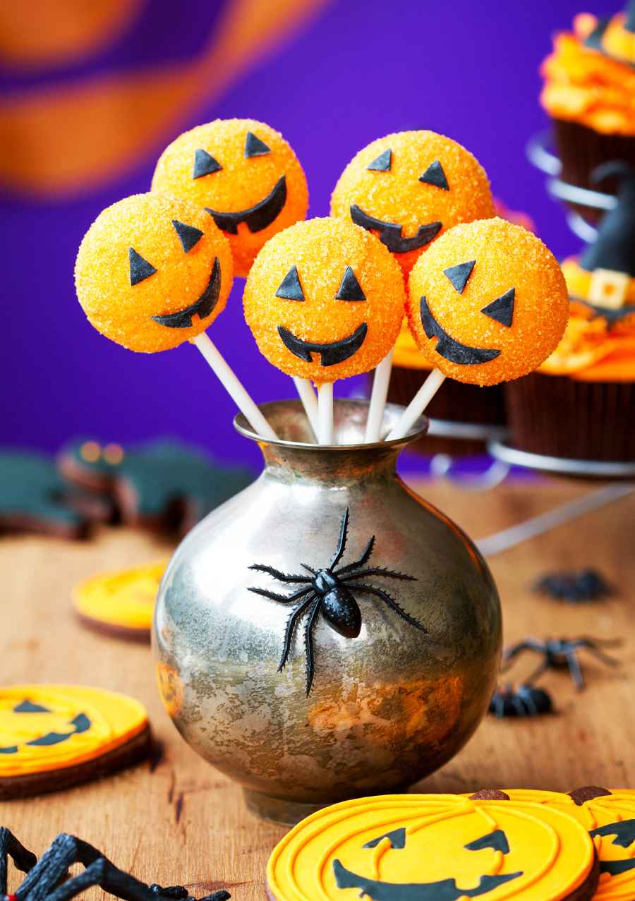 Melissa Joan Hart Halloween Recipes Jack O Lantern Cake Pops