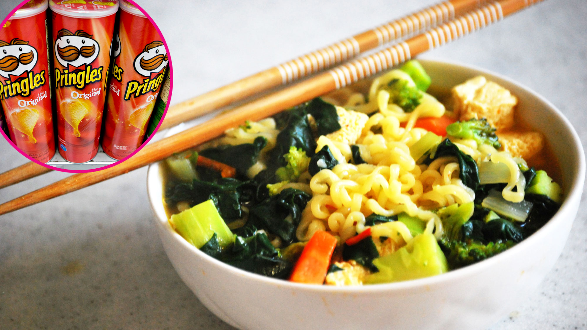 Pringles and ramen