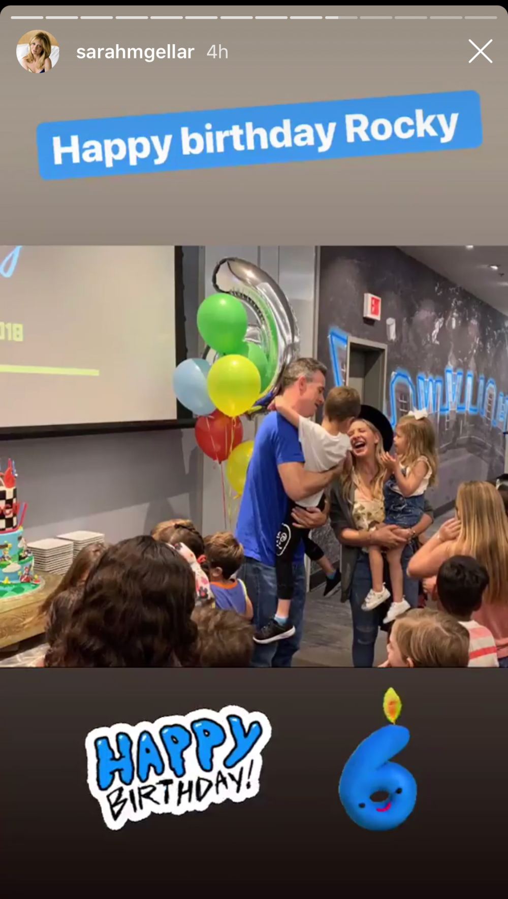 Sarah Michelle Gellar's son celebrates his sixth birthday.