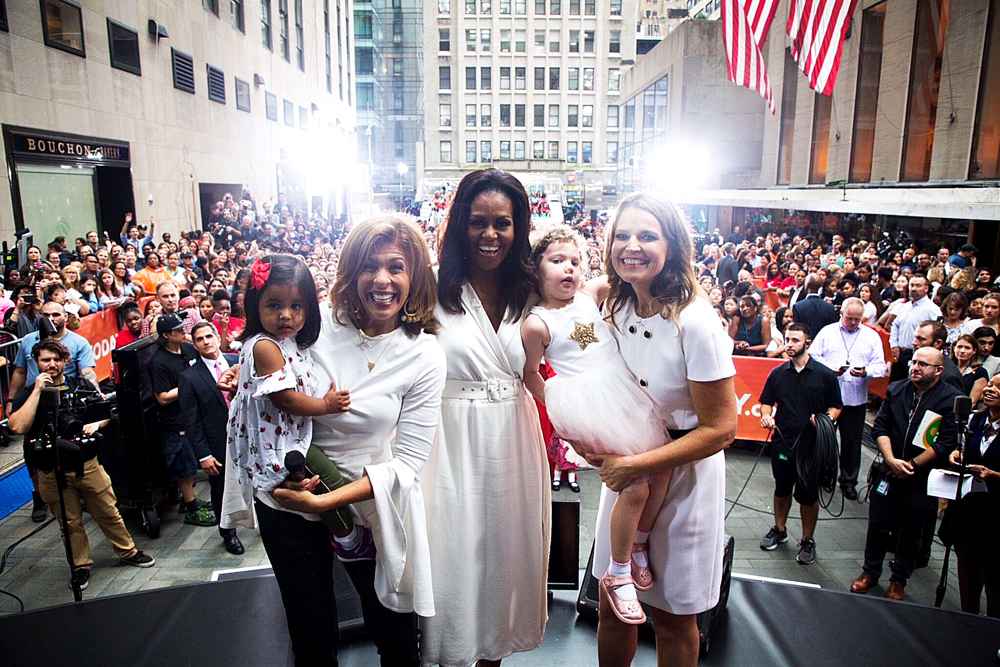 Hota Kotb, Michelle Obama and Savannah Guthrie