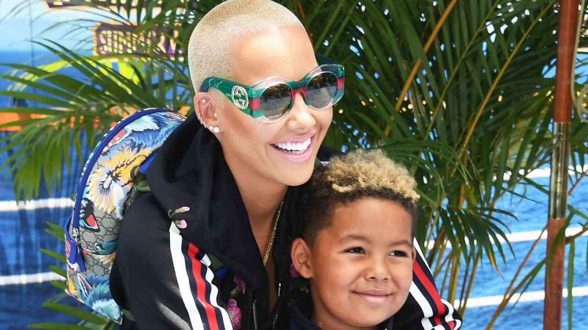 Amber Rose and son Sebastian Taylor Thomaz