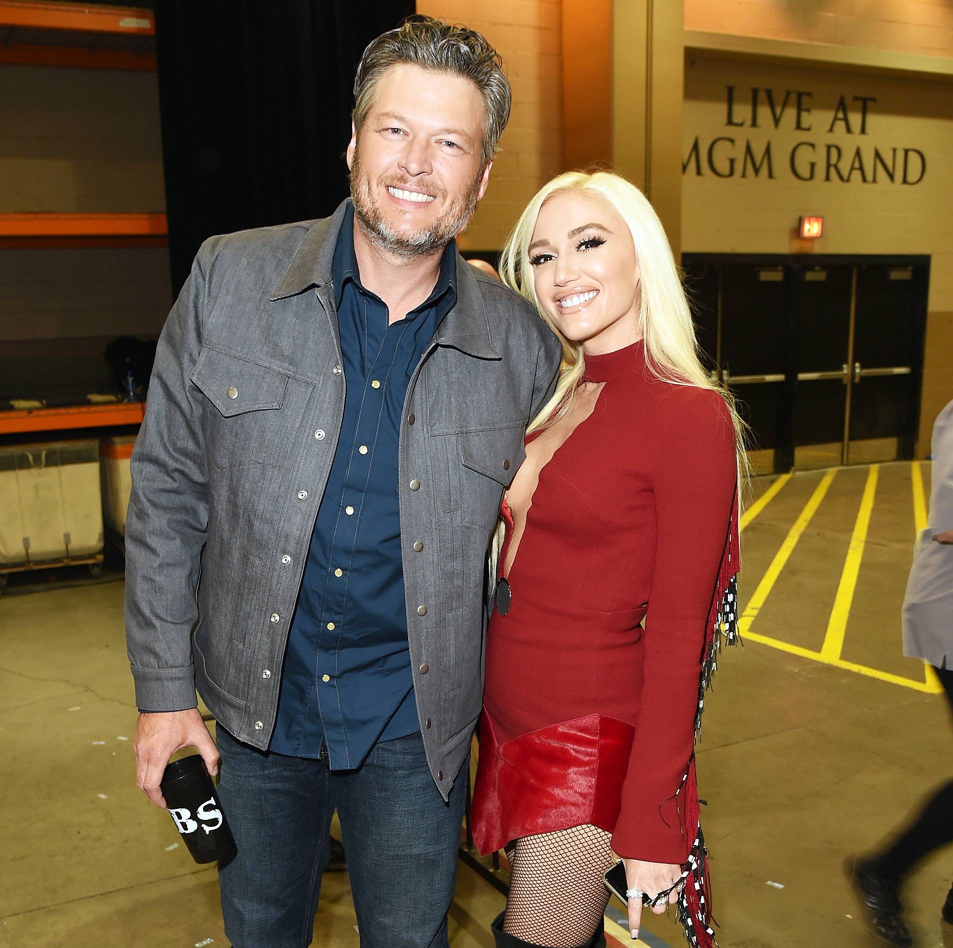 Blake Shelton Gwen Stefani PDA Birthday Celebration