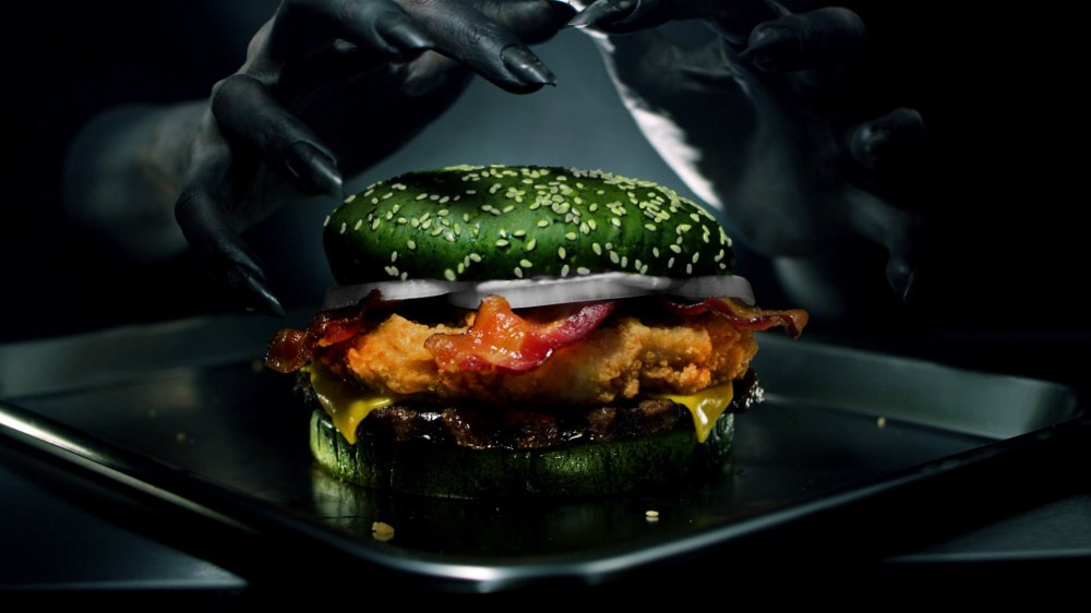 Burger King's Nightmare King Burger Has a Green Bun and Social Media Is Divided