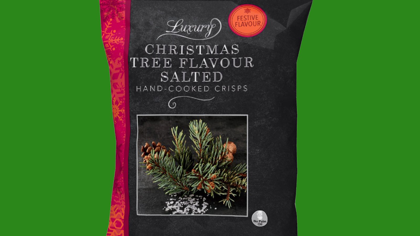 Iceland's Christmas Tree Flavoured Chips