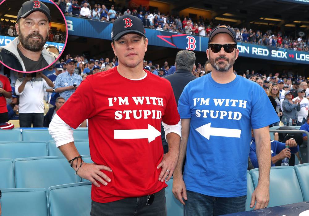 Matt Damon and Jimmy Kimmel, Ben Affleck
