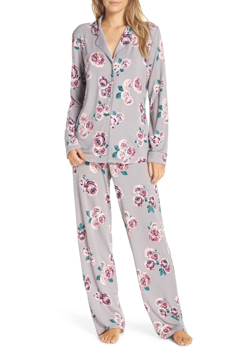 floral print pajamas