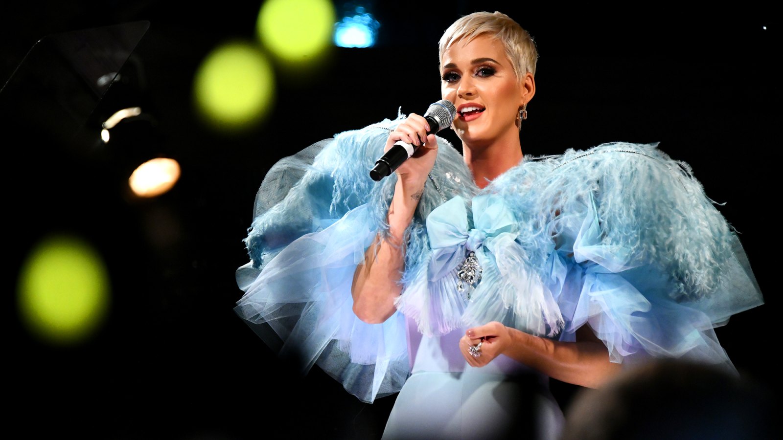 Katy Perry performs onstage at the amfAR Gala Los Angeles 2018