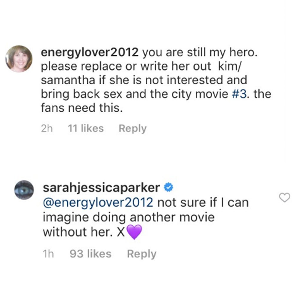 Sarah Jessica Parker Says She Couldn&rsquo;t Do &lsquo;SATC 3&rsquo; Without Kim Cattrall