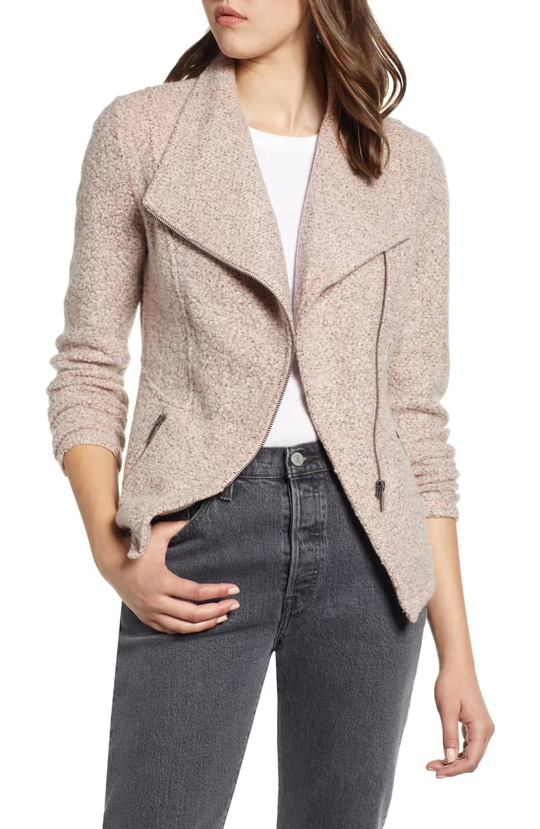 This Knit Moto Jacket Is a Great Alternative to Your